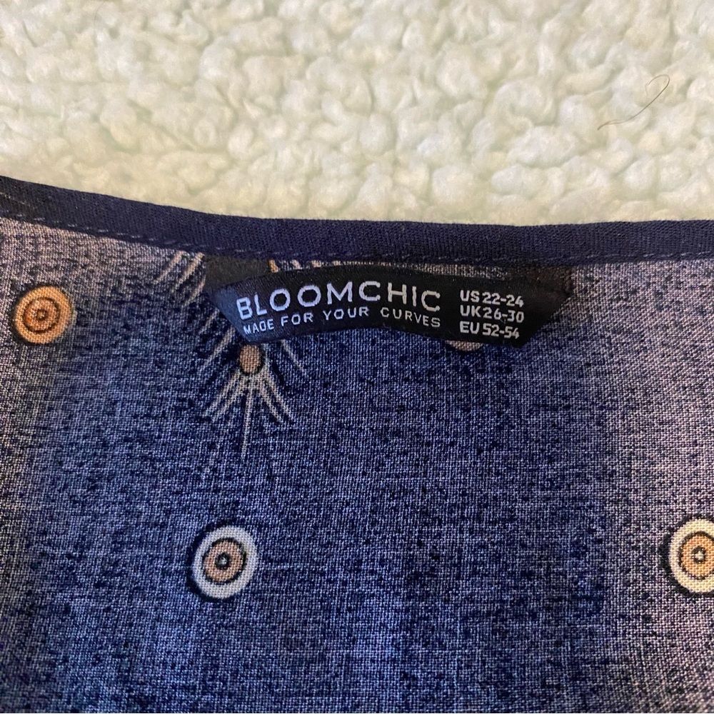 Bloomchic High Low Patterned Top - Picture 5 of 8